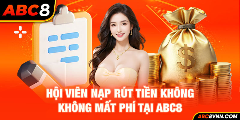 Hội viên nạp rút tiền không mất  phí tại ABC8